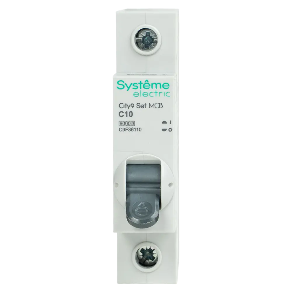 Автоматический выключатель Systeme Electric City9 1P 10А для надежной защиты сети 89412713 STLM-1572123 - Вид №2