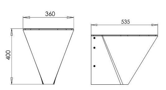 46260 Подвесной унитаз настенный Хромированный PURUS Steel Германия - Вид №1