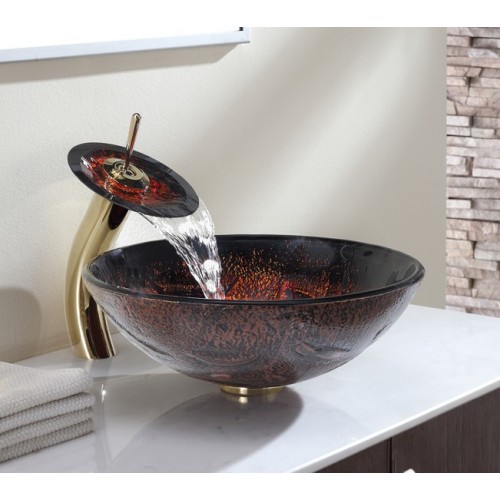 C-GV710-12mm-KGW1700 Накладная раковина на столешницу  прямоугольная Krausru  - Вид №6