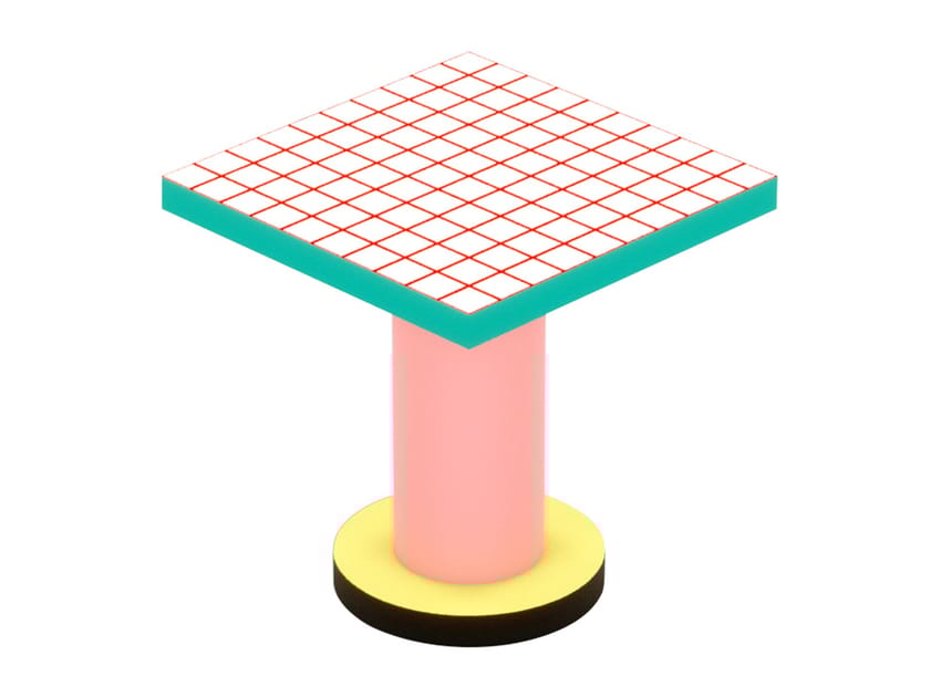 Высокий квадратный стол из МДФ Seletti Superfurniture ARCH-00099041