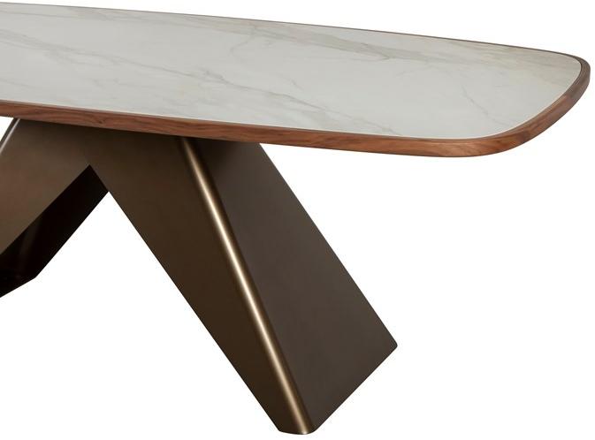 Tonin Casa Прямоугольный стол из керамогранита на стальной основе sun-id-1346642 - Вид №8