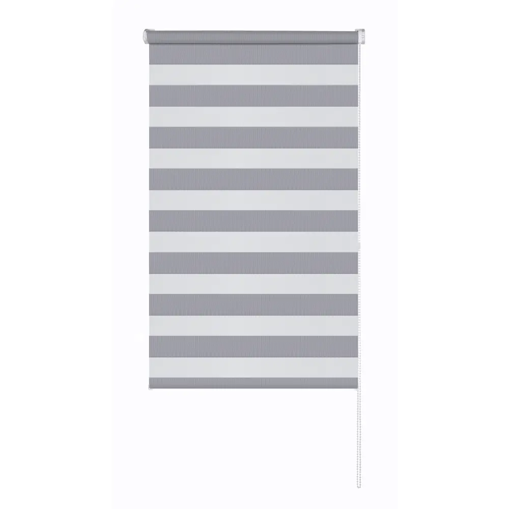 Рулонная штора день-ночь MIAMOZA Петер 50x160 см серая 89411393 STLM-1573876