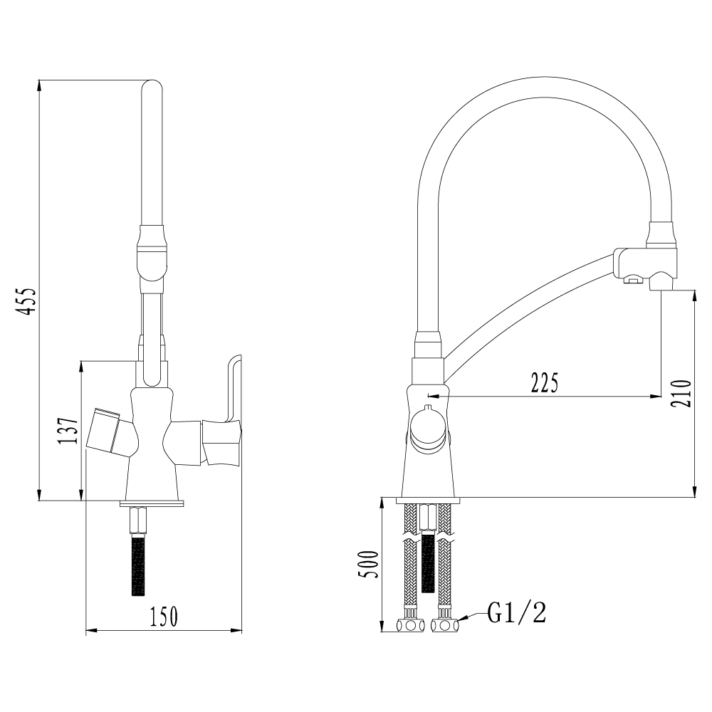 LM3070C Смеситель Comfort для кухни с подключением к фильтру с питьевой водой LEMARK COMFORT - Вид №1