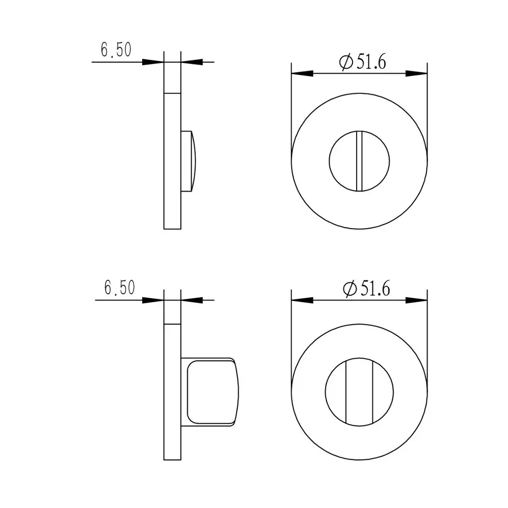 Завертка дверная Edson EDS-WC-R2 алюминий цвет бронза STLM-2038606 - Вид №4