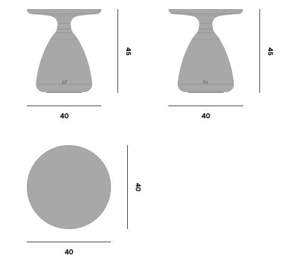 Деревянный круглый садовый журнальный столик MANUTTI Цуки ARCH-00101660 - Вид №8