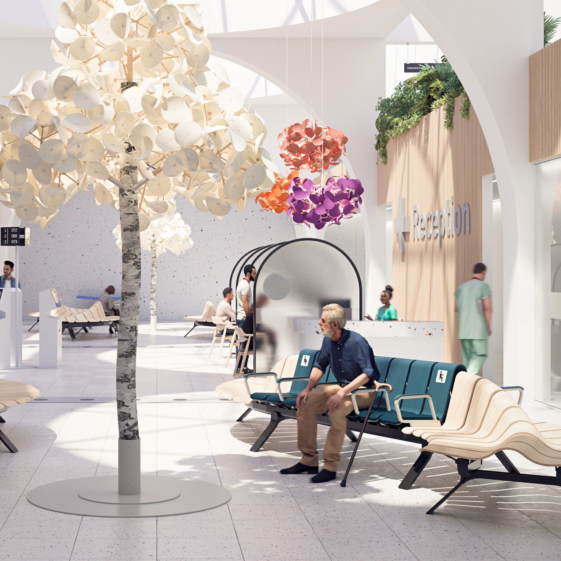 Модульная скамья для медицинских учреждений Green Furniture Concept Ascent ARCH-00118151 - Вид №13