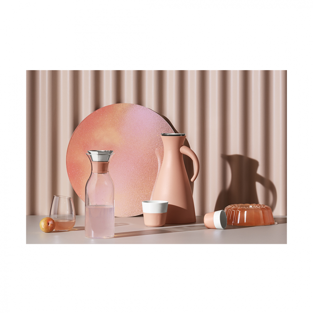 EVA SOLO 502820 Термокувшин Vacuum, 1 л, высокий, персиковый Пластик, боросиликатное стекло, силикон  - Вид №1