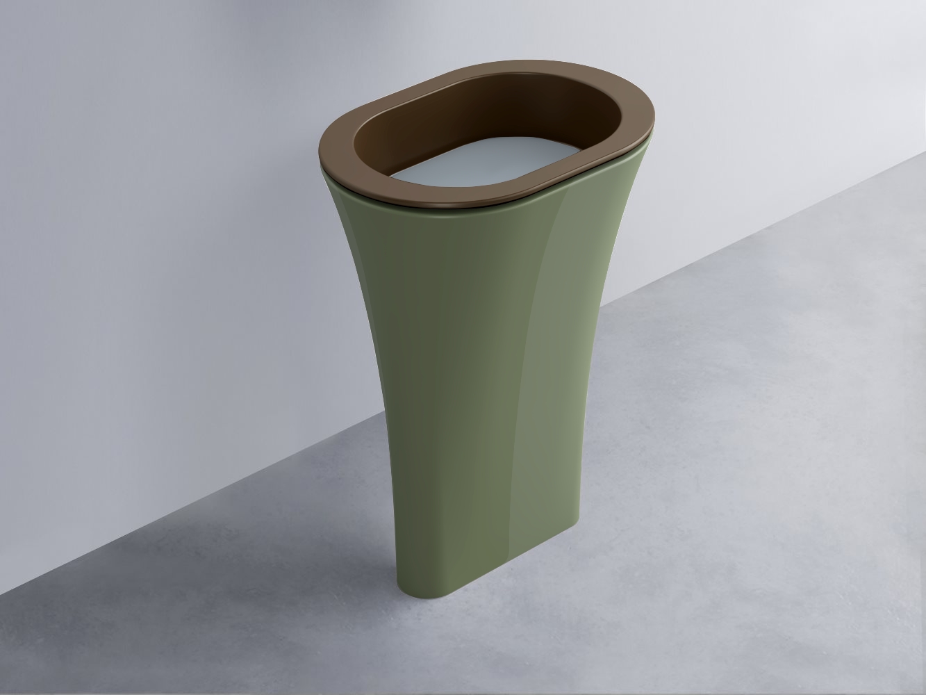 AMLA65-CA+AMPILO-BR+AMCOLO-AG Раковина Amedeo Ovale отдельностоящая cielo Enjoy + Amedeo Ceramica Cielo