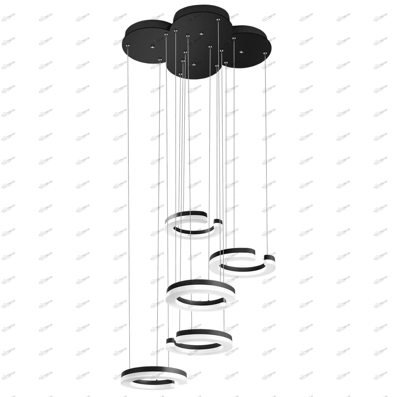Подвесная светодиодная люстра Lightstar Unitario 763447 LIGHTSTAR ДИЗАЙНЕРСКИЕ, UNITARIO 220503 Черный 