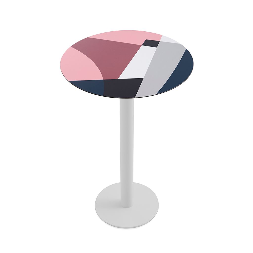 Высокий круглый ламинированный стол Diabla Abstrakt Mona ARCH-00140339 - Вид №25