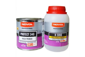17885479 Кислотный грунт PROTECT 340 WASH PRIMER 2К банка 0.2л с отвердителем 0.2л X6119176 NOVOL