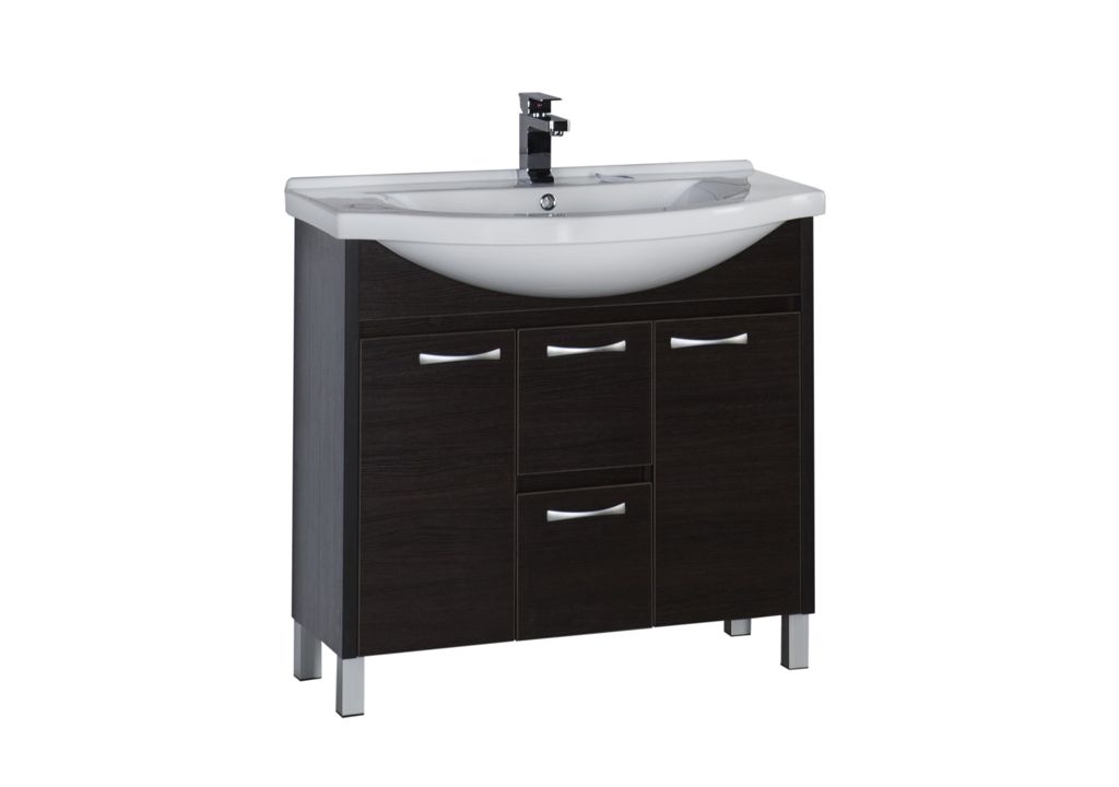 Тумба с раковиной Aquanet Донна 90 венге 0016918000168865 - Вид №1