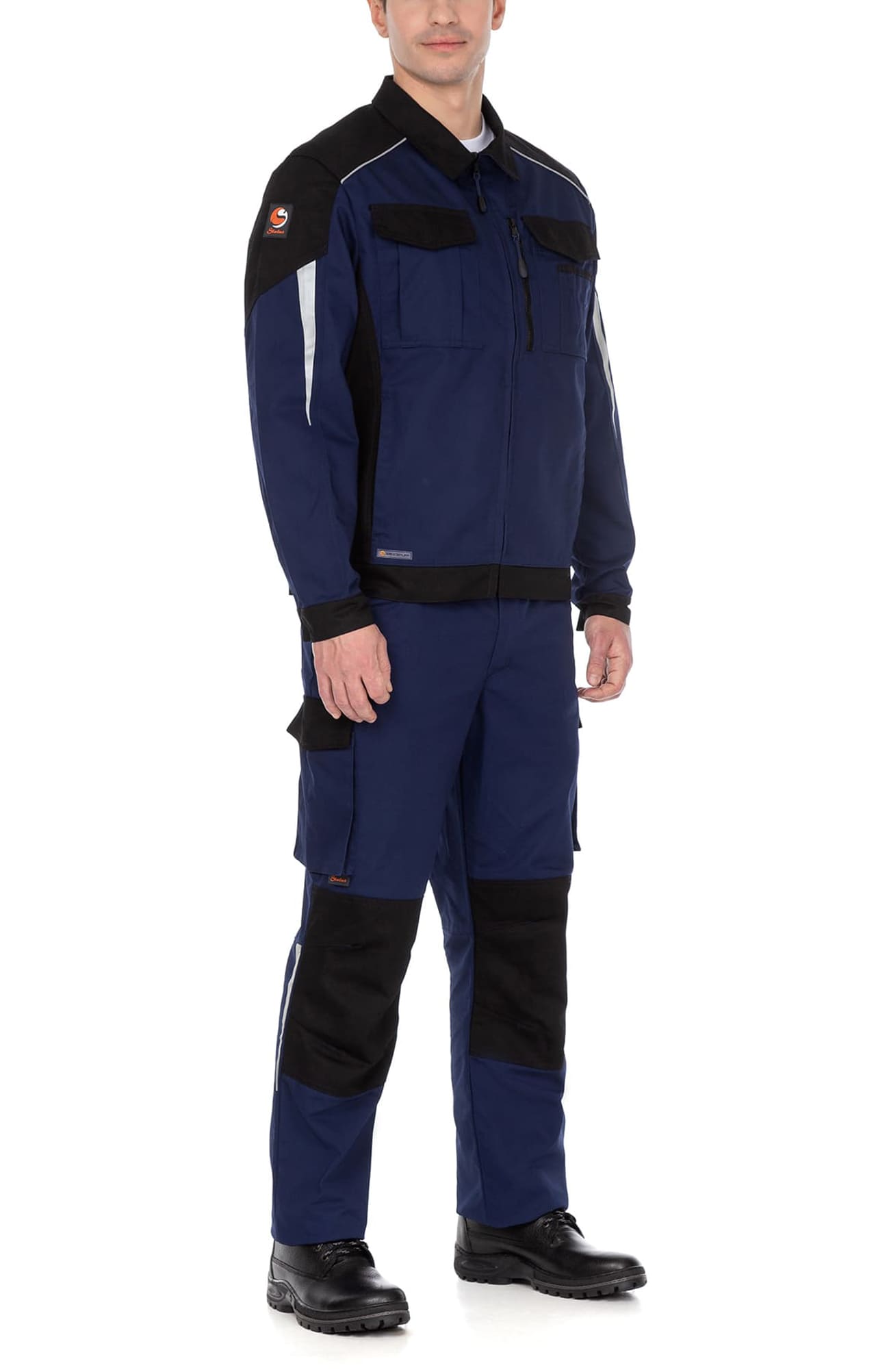 70046 Костюм  NEW темно-синий с черным STATUS  Летняя спецодежда  размер 56-58/170-176  - Вид №15