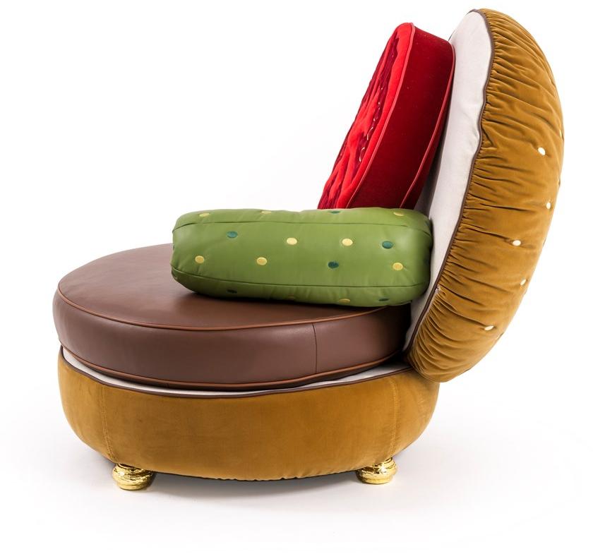 Seletti Кресло с тканевой обивкой Hot dog sofa & burger chair sun-id-1387951 - Вид №3
