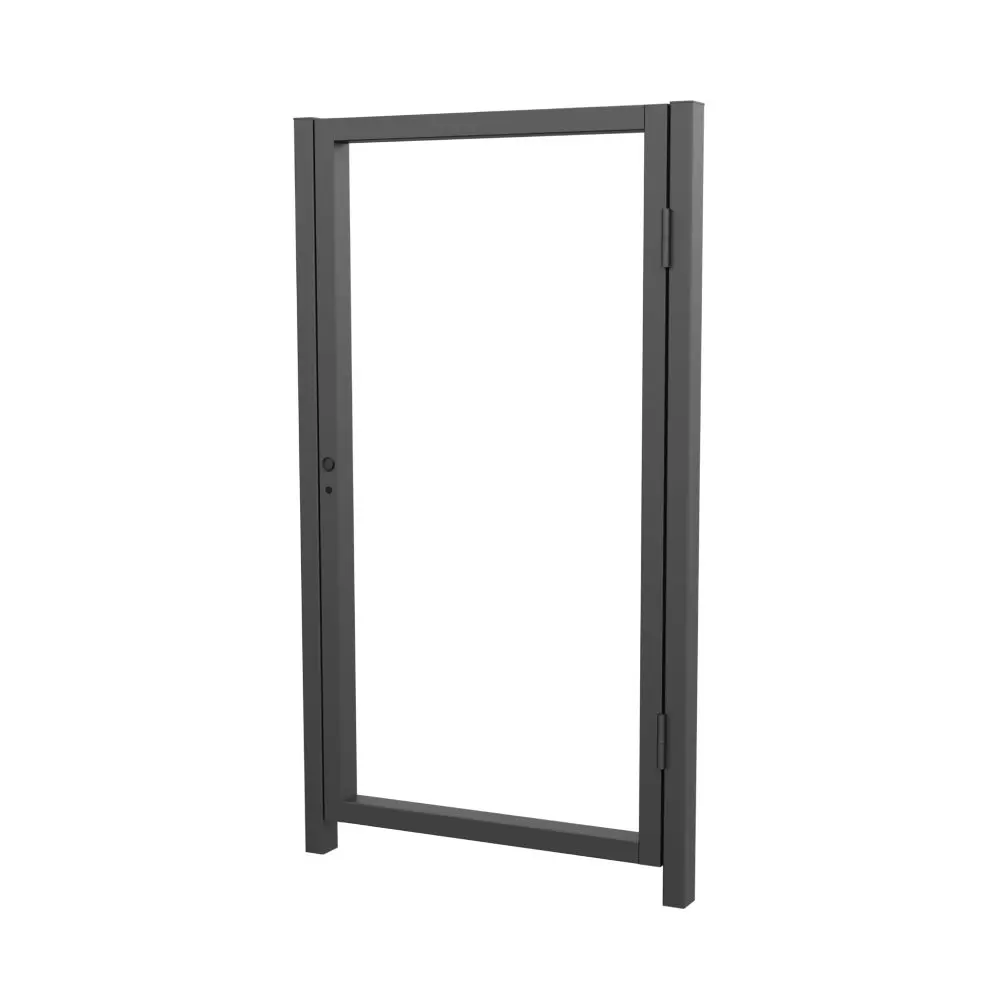 Калитка из профнастила 100x200 см 80x60 мм правая универсальная RAL 7024 серый Santreyd STLM-2031018