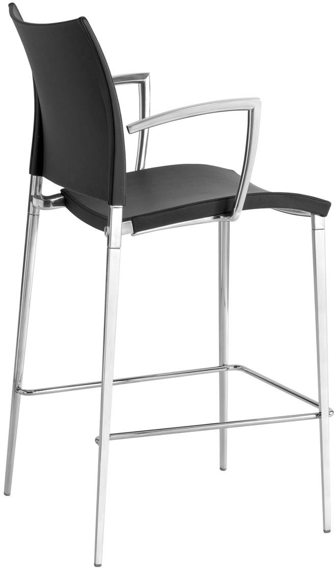 Desalto Высокий кожаный табурет с подлокотниками Sand sun-id-1417821 - Вид №2