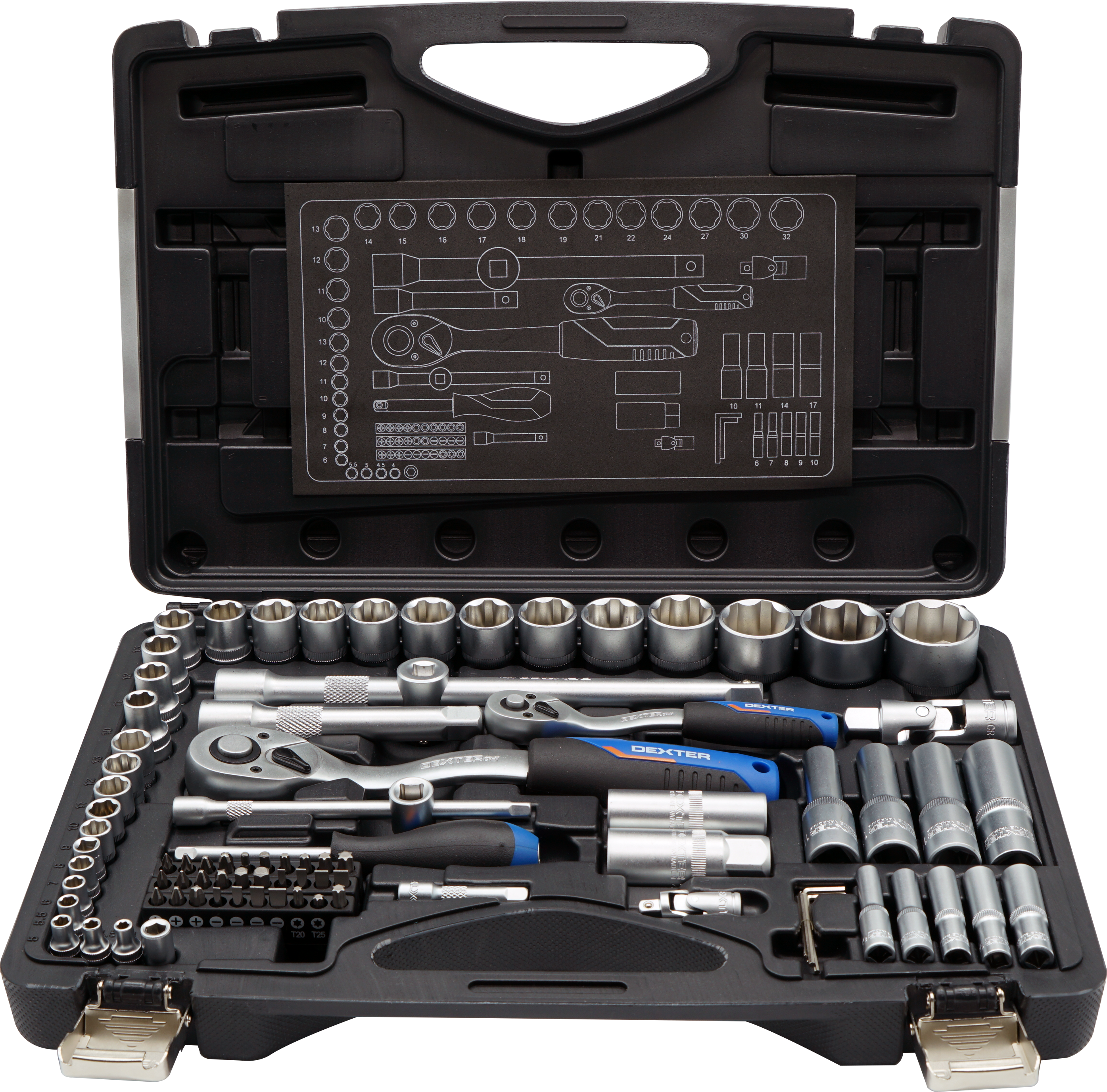 Набор инструментов Dexter 85 предметов для профессионального ремонта 82612584 STLM-0031658 - Вид №1