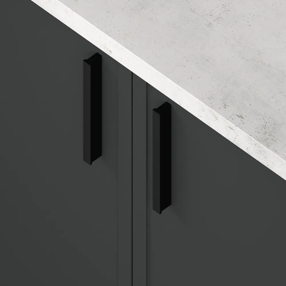 Кухонный шкаф напольный Неро Delinia 60x82.5x58 см см МДФ цвет графит STLM-2020993 - Вид №7