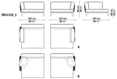 B&B Italia Outdoor 3-х местный тканевый садовый диван Ribes sun-id-1376958 - Вид №11