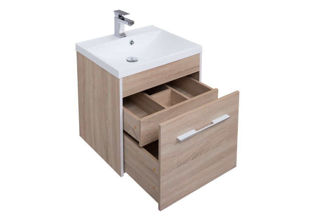 Тумба с раковиной Aquanet Августа 58 дуб сонома 0021002700204117 - Вид №3