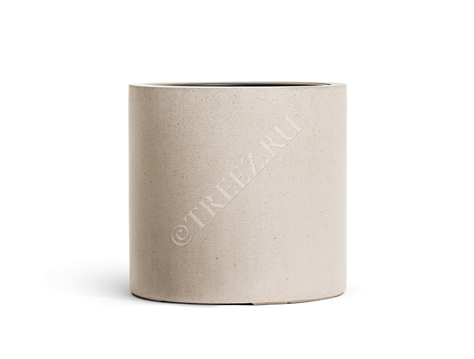 41.3320-02-028-BE-31 Кашпо  Effectory - серия Beton - Цилиндр - Белый песок Цветочная коллекция  - Вид №2