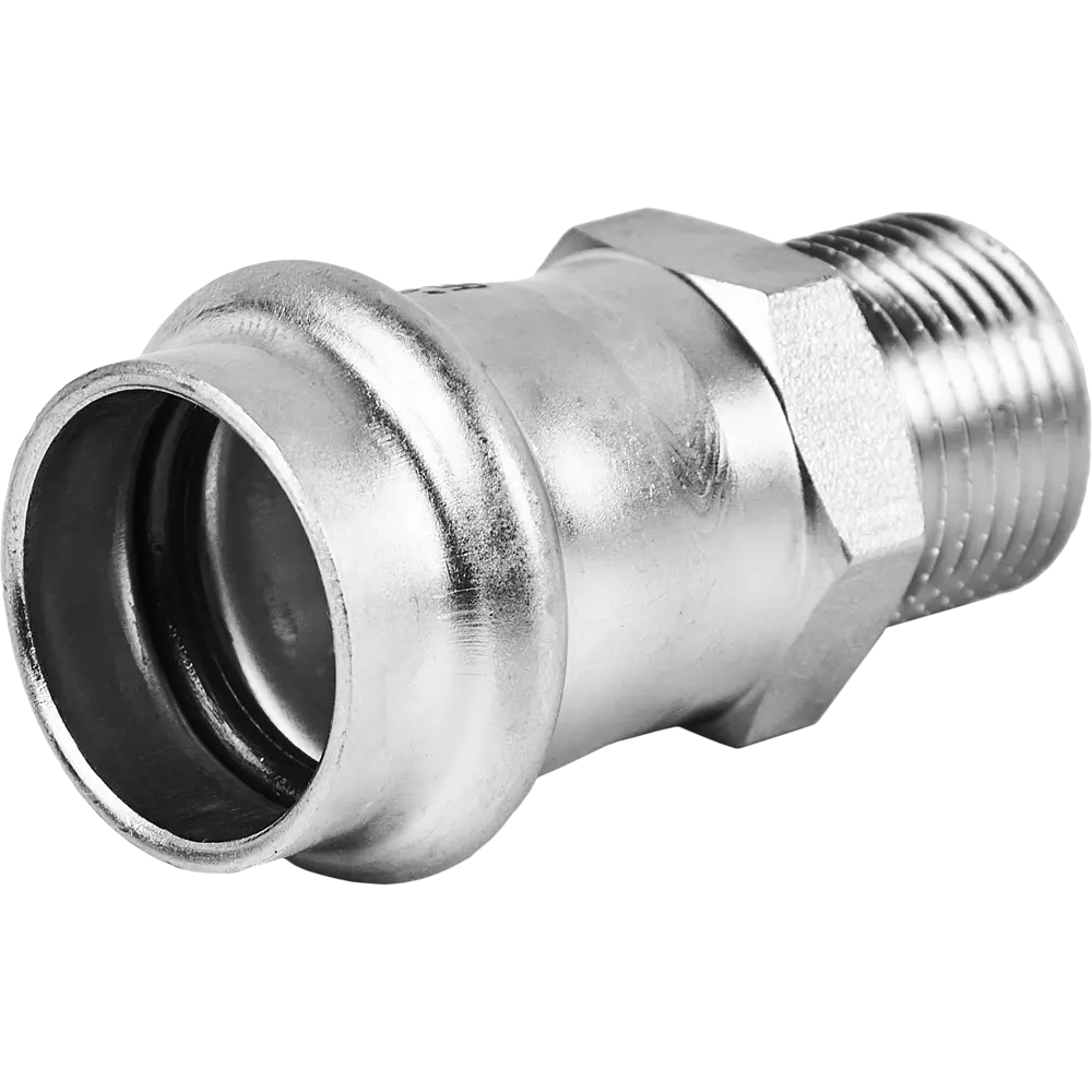 Муфта переходная Rommer 1/2"x22 мм ВПр-НР нержавеющая сталь 88011271 STLM-2193773  - Вид №1