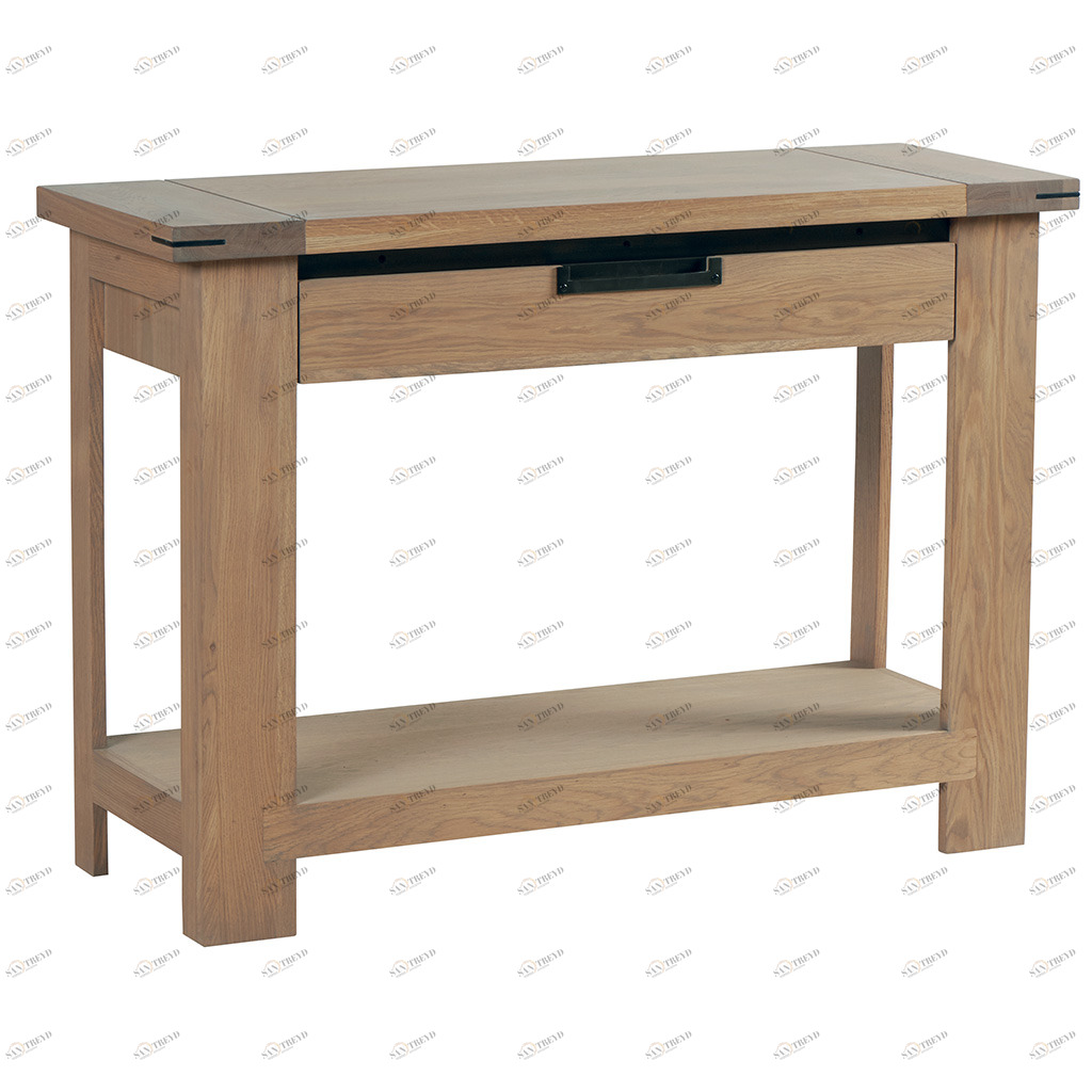 Консоль с ящиком и полкой деревянная, дуб сонома Cuneo VAVI CUNEO, ПОД СТАРИНУ 132605 Бежевый 