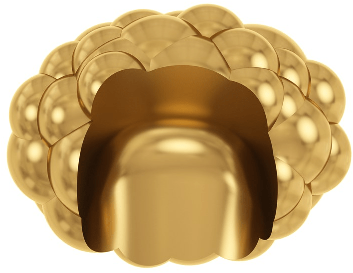 Scarlet Splendour Кресло из латуни Wolk sun-id-1486590 - Вид №3