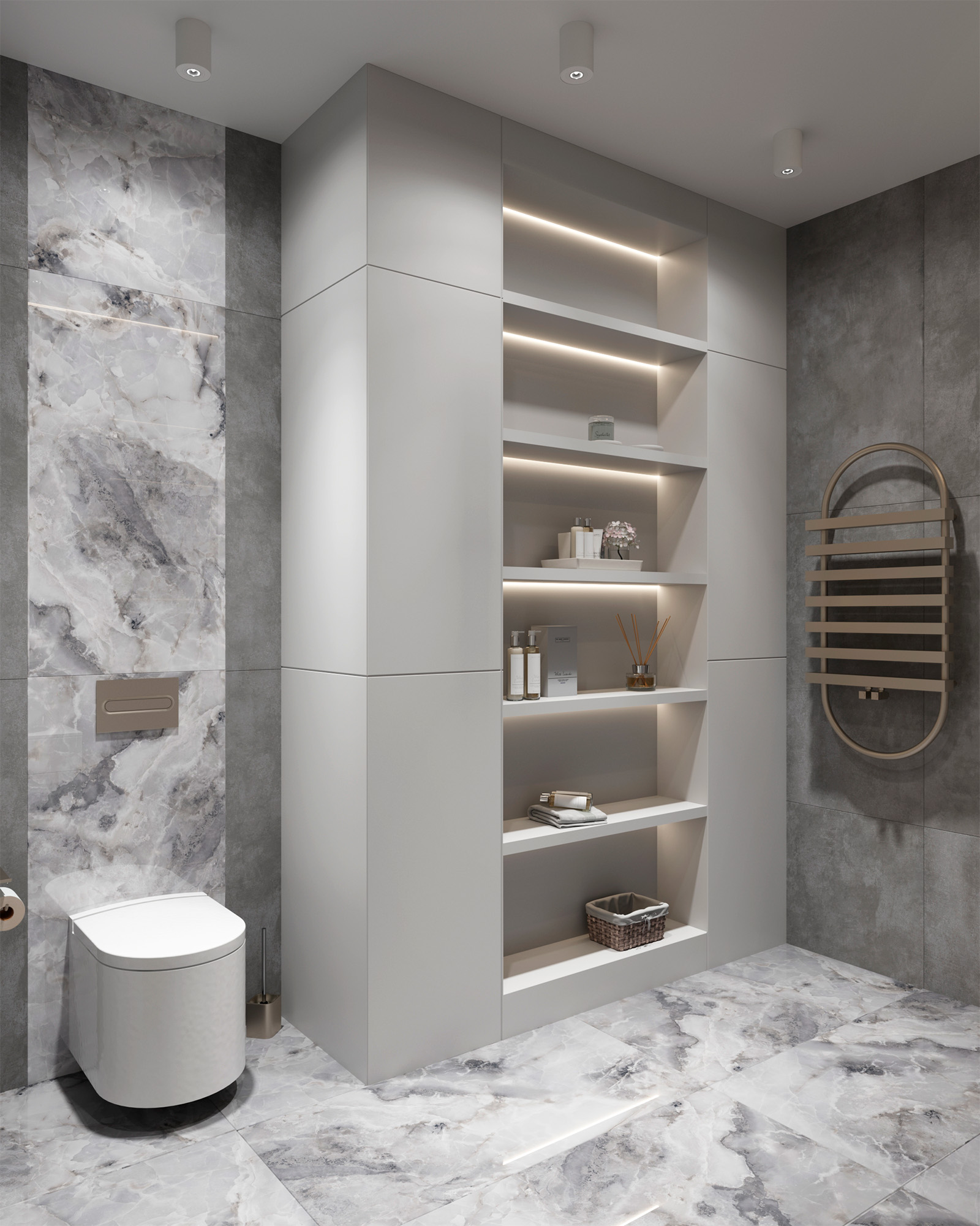 INVISIBLE ONYX GREY — Элегантность серого оникса FP1026-A Arcadia Ceramica - Вид №2