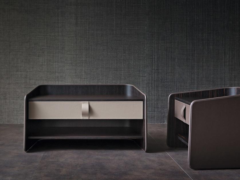 Flou Прямоугольная прикроватная тумбочка из кожи Gentleman sun-id-1457917 - Вид №1