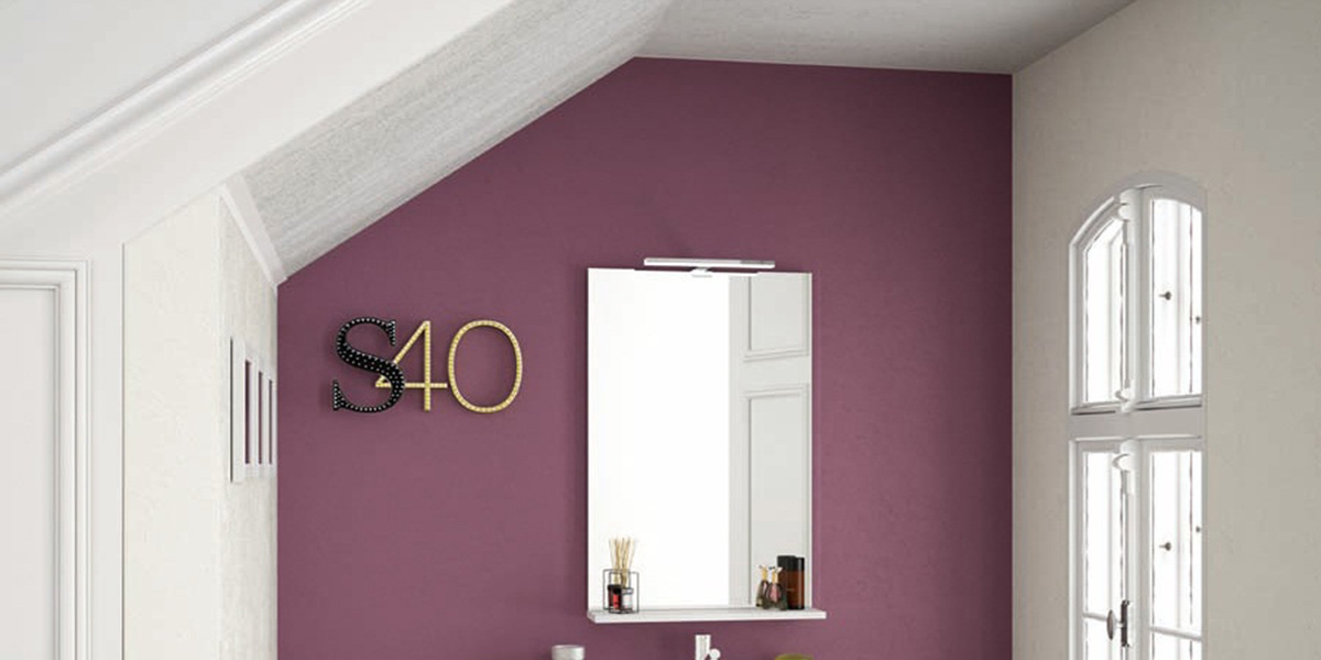 КОМПЛЕКТ МЕБЕЛИ S40 50 СМ GLOSS WHITE SALGAR Serie 40 24074 - Вид №1