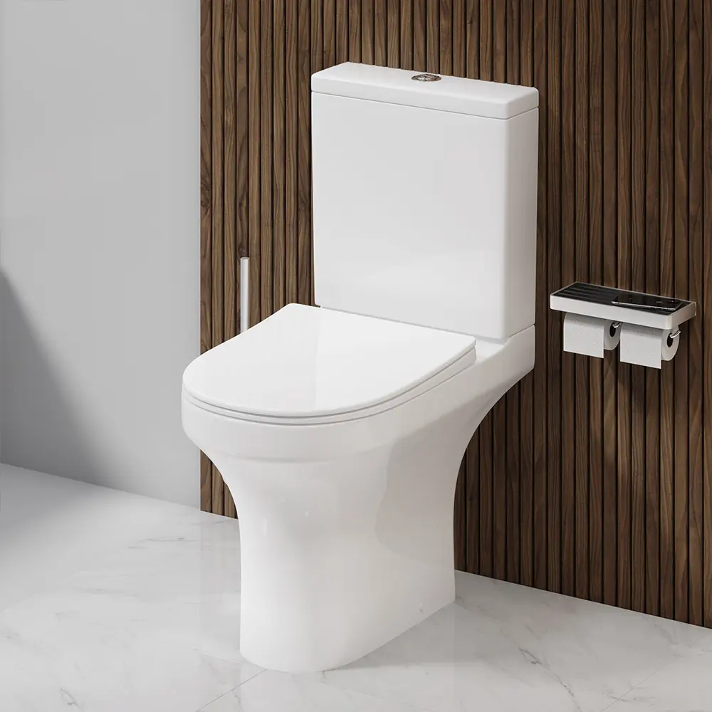 Унитаз-компакт AM.PM Moxie Flash Clean C9M8600SC, безободковый, сиденье с микролифтом, двойной смыв STLM-2075899 - Вид №5