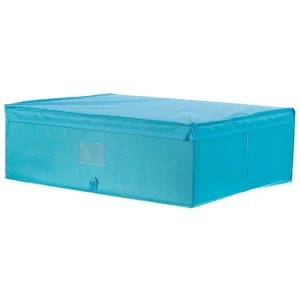Короб Spaceo с крышкой 55х18x44 см нетканный материал цвет голубой 16292829 STLM-2027646