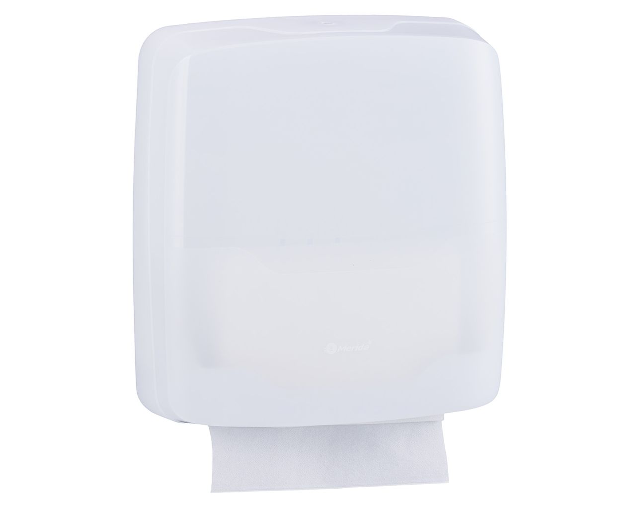 AHB102 Контейнер для полотенец HARMONY SLIM, пластик, прозрачный белый Merida  - Вид №1