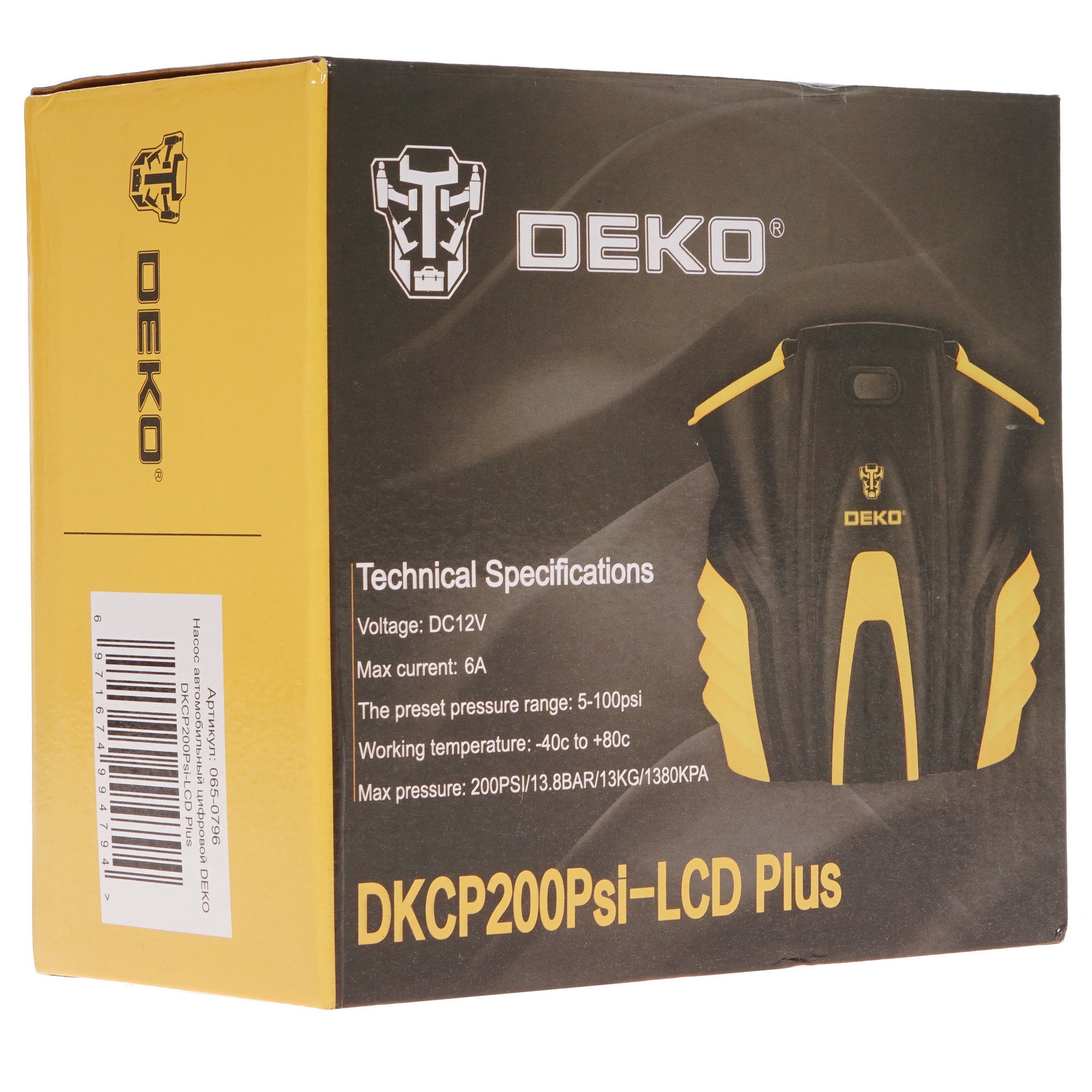 5331747 Компрессор DEKO DKCP200Psi-LCD Plus STDN-0097845 - Вид №10