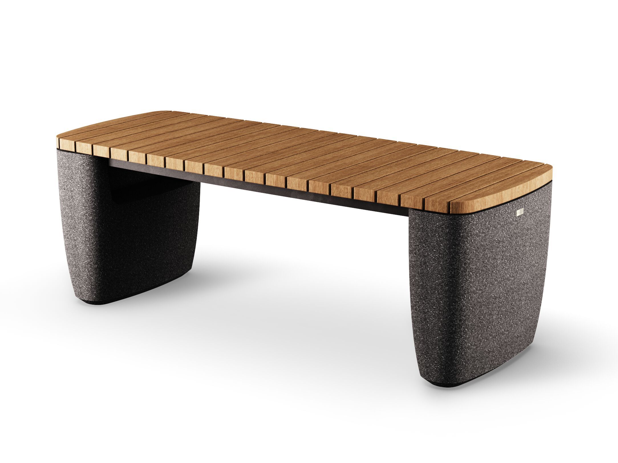 Прямоугольный стол для общественных мест из бетона и дерева Kremen ARCH-00055578