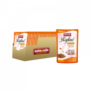 ПР0012325*24 Корм для котят Rafin Soupe коктейль из мяса индейки, сердца и моркови конс. 100г (упаковка - 24 шт) Animonda