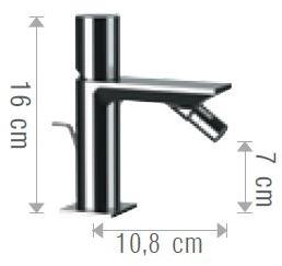 Rubinetterie Mariani Смеситель для биде, однорычажный, настольный 5th avenue 493/av5 - Вид №1
