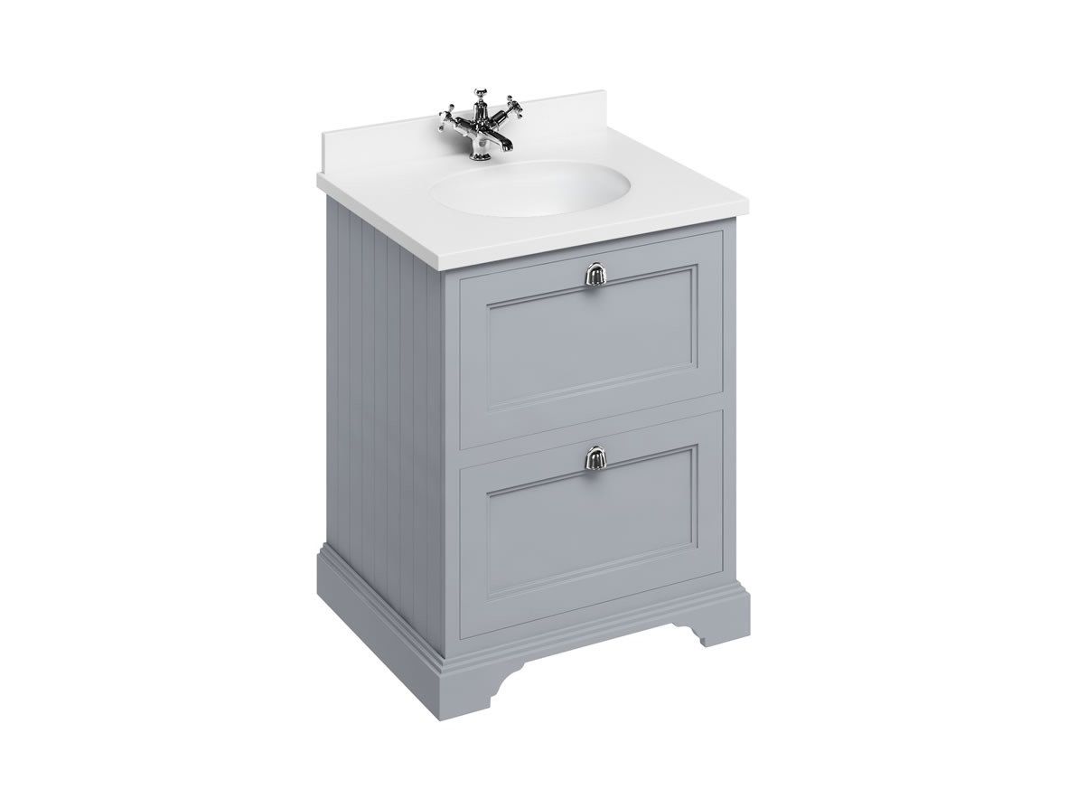 Напольный шкаф для умывальника из МДФ с ящиками Burlington MINERVA ARCH-00047533 - Вид №11