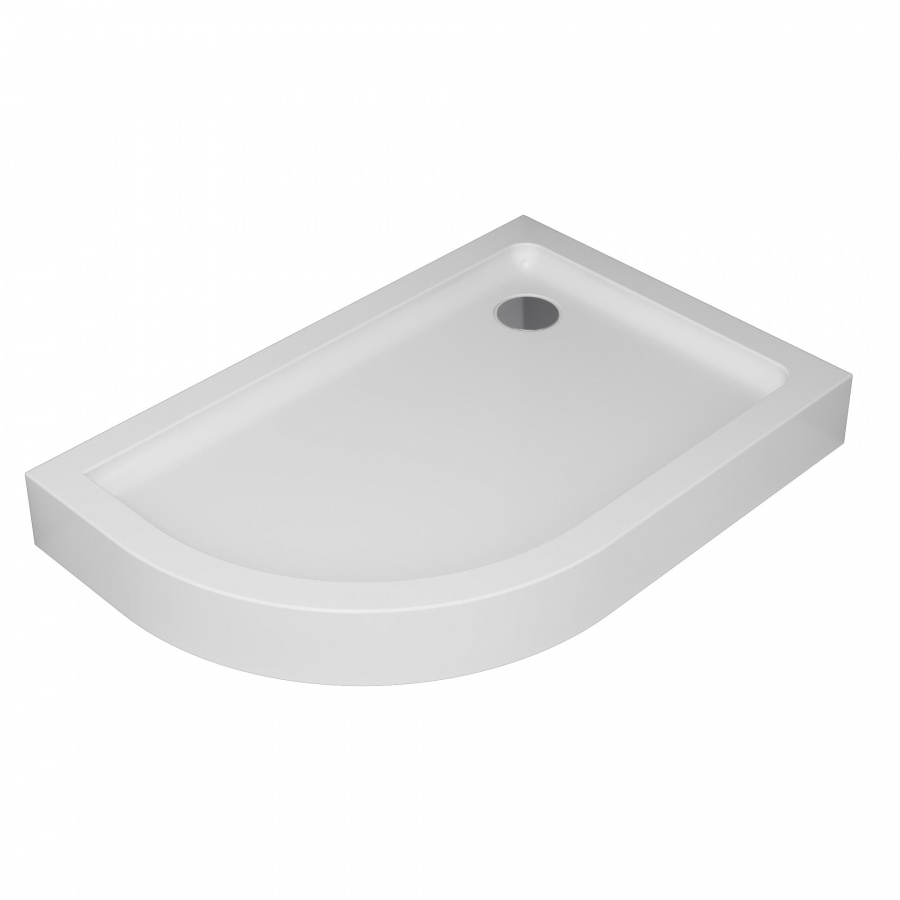 W83T-302R120W 120 Поддон для душ. ограждения правосторонний 120x80 белый акрил AM.PM Like - Вид №1