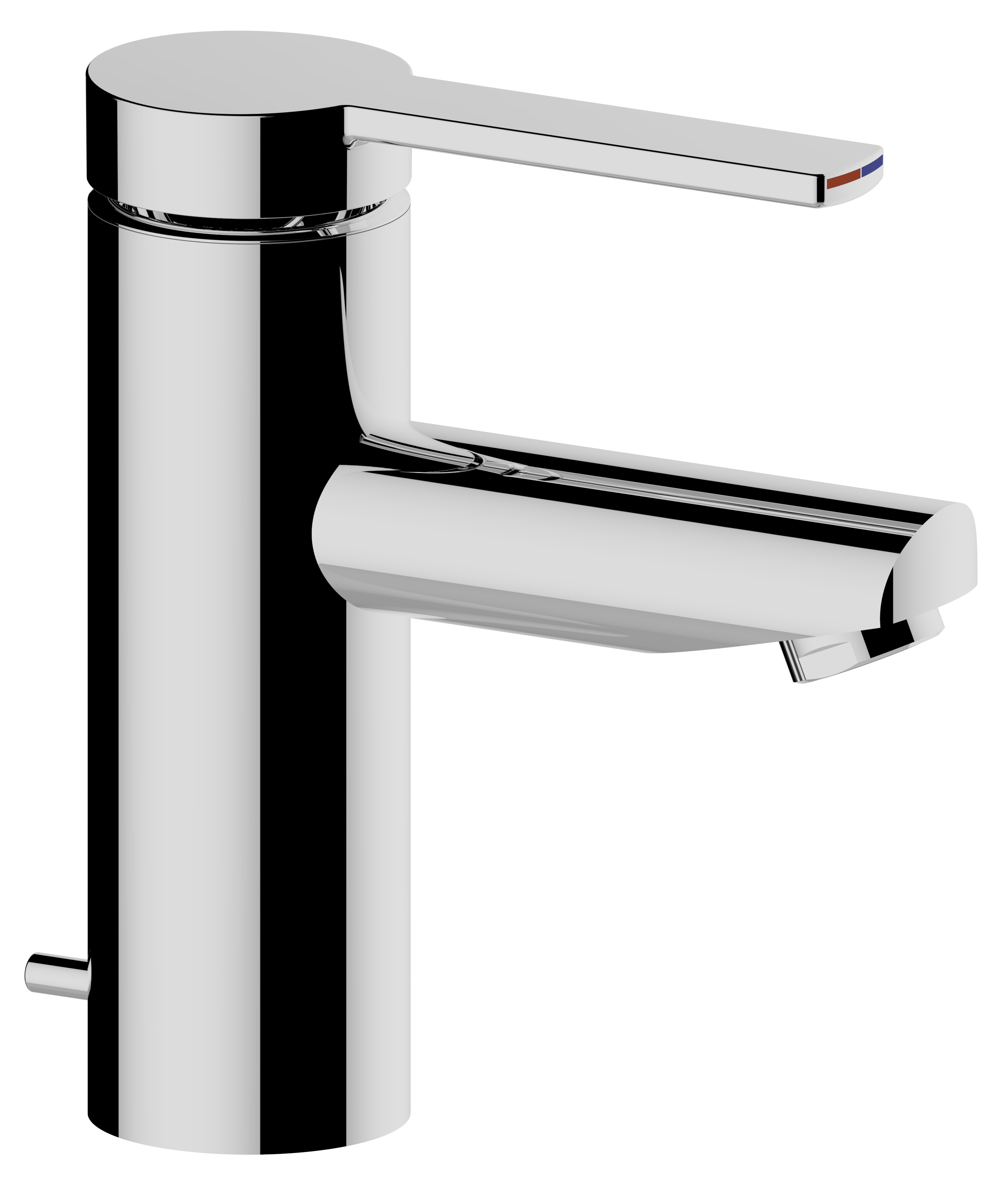 53902170001 Однорычажный смеситель для умывальника 90 KEUCO Plan blue