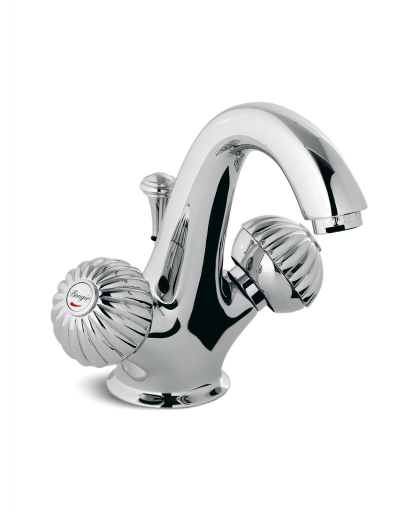 2521 Смеситель для раковины на одно отверстие со сливным клапаном 1,1 / 4 ”. Bongio Radiant