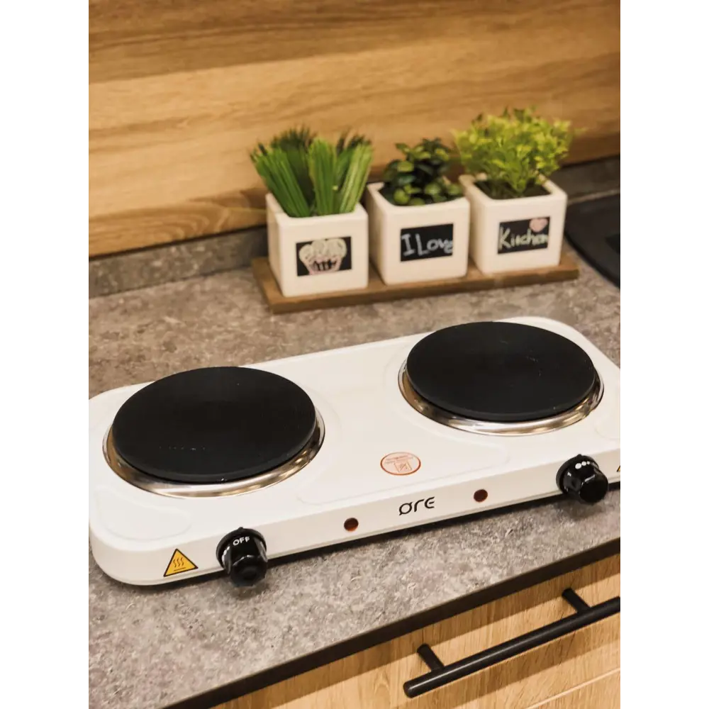 Плитка электрическая настольная ORE CM30I 48x7.5x24 см 2 конфорки чугун цвет белый STLM-2017502 - Вид №9