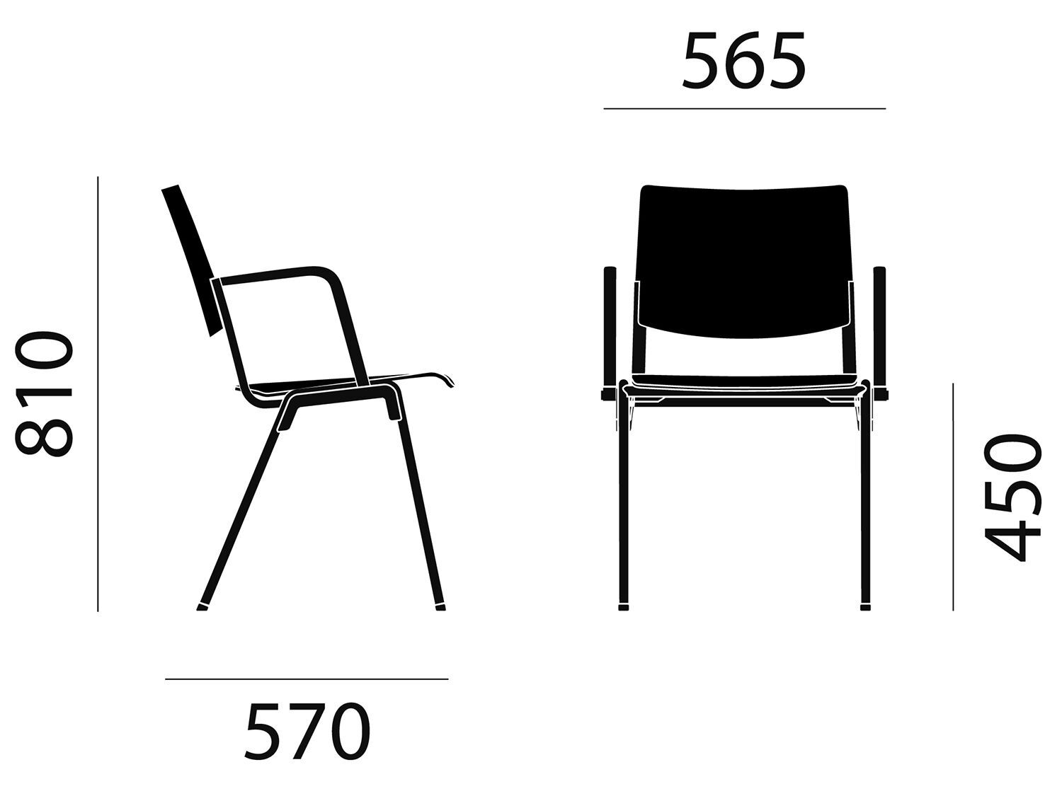 Штабелируемый стул для конференций Brunner герой ARCH-00015425 - Вид №4