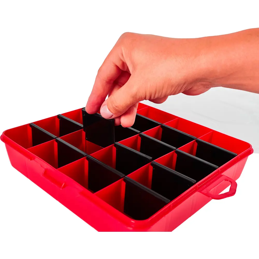 Органайзер Blocker Master-Comfort 8, 20x4.5x20 см, пластик, цвет красный 89179269 STLM-2096107 Santreyd  - Вид №5