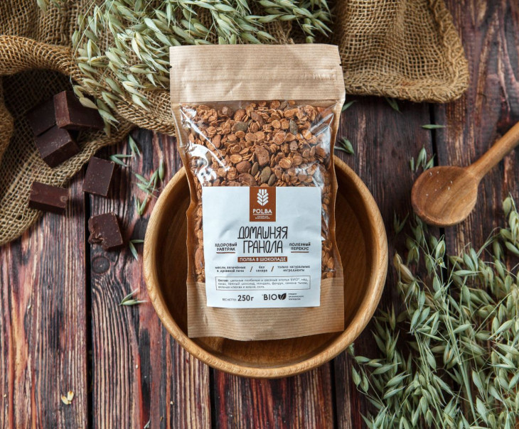 5368 Гранола "Полба в шоколаде" Вкусляндия 