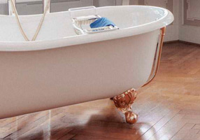 Gentry Home Bexley Cast iron bathtubs with feet Ral 5009 GH101425  - Вид №1