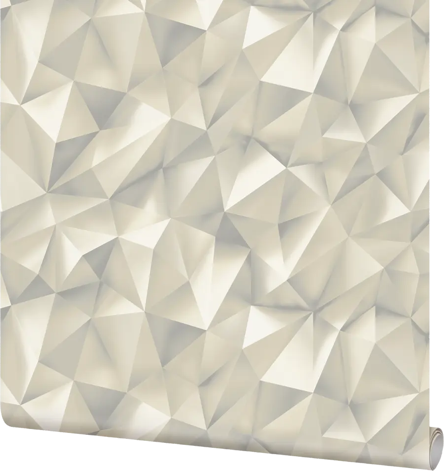 ELYSIUM Грани - флизелиновые обои бежевые с геометрическим узором 89345105