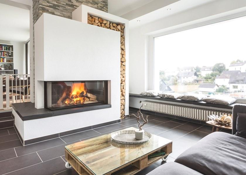 RÜEGG Угловой стальной дровяной камин с панорамным остеклением Classic line sun-id-1401982 - Вид №34