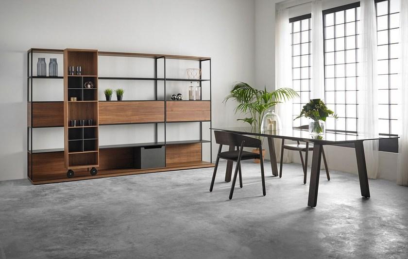 Punt Прямоугольный стол из дерева и стекла sun-id-1455876 - Вид №6